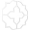 Ekena Millwork 33W x 33H x 58T Small Laird Decorative Fretwork Ceiling Panels in Architectural Grade PVC CELP33X3302LRD - alternate 8